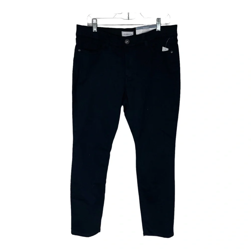 NWT‎ Liz Claiborne Black Classic Skinny Jeans Size 12 Flex Fit - Picture 5 of 14